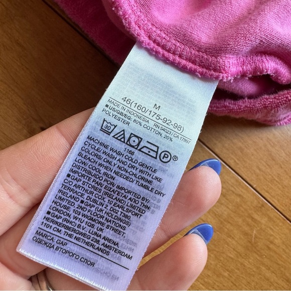 GAP Pink Athletic Shorts Elastic Waistband Stretchy Fit - Picture 3 of 4